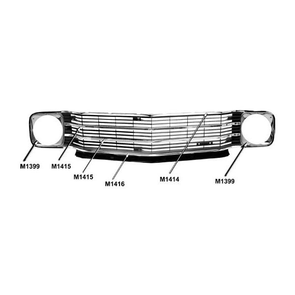 GLAM1368 Grille Main